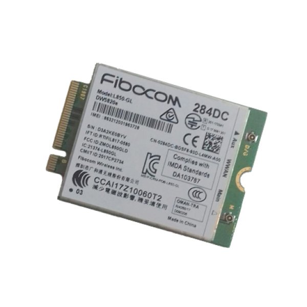 Modem DELL WWAN DW5820e 4G LTE L850-GL 284DC do Dell Latitude 5420 5421 5520 5521 Precision 3561 3560 Win10/11 1Y GW