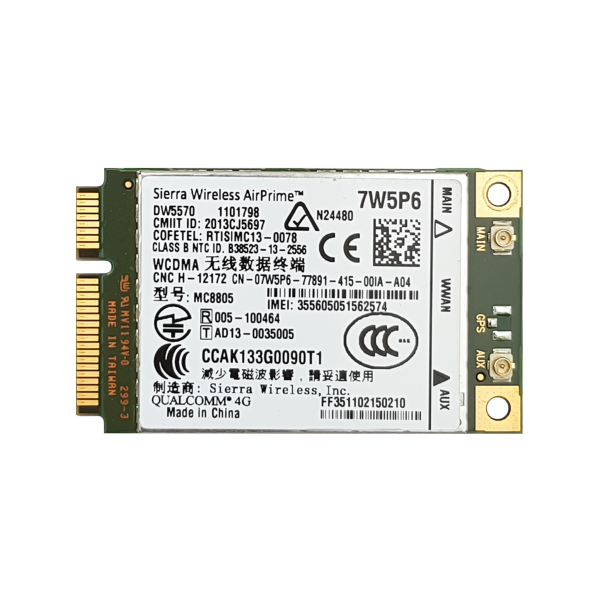 Modem DELL WWAN DW5570 3G HSPA  WCDMA Qualcomm DELL do Dell Latitude Precision
