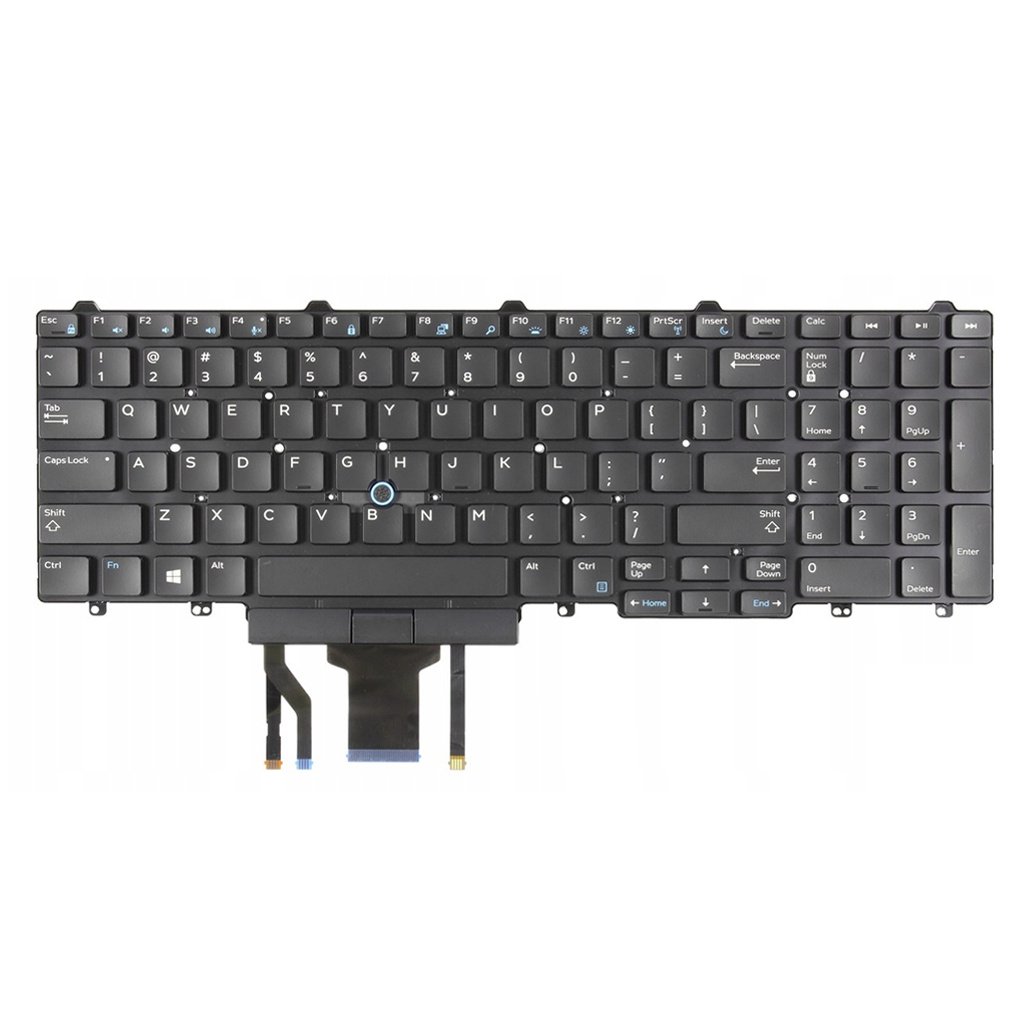 Klawiatura do E5500/5570/5580 Precision M7510/7710/7520/7720. z trackpoint-em. PODŚWIETLANA. QWERTY UKUK
